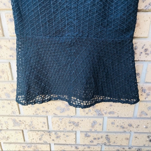 BARDOT Size 10 Black High Waisted Short Fishtail Skirt Dressy Casual Sheer - Picture 5 of 7